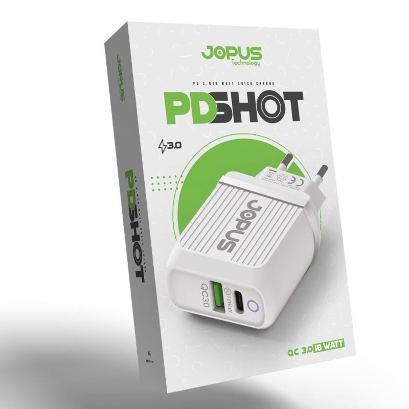 Jopus Universal JO-PD01 Pdshot Pd / Qc 18W Ev Sarj Cihazi