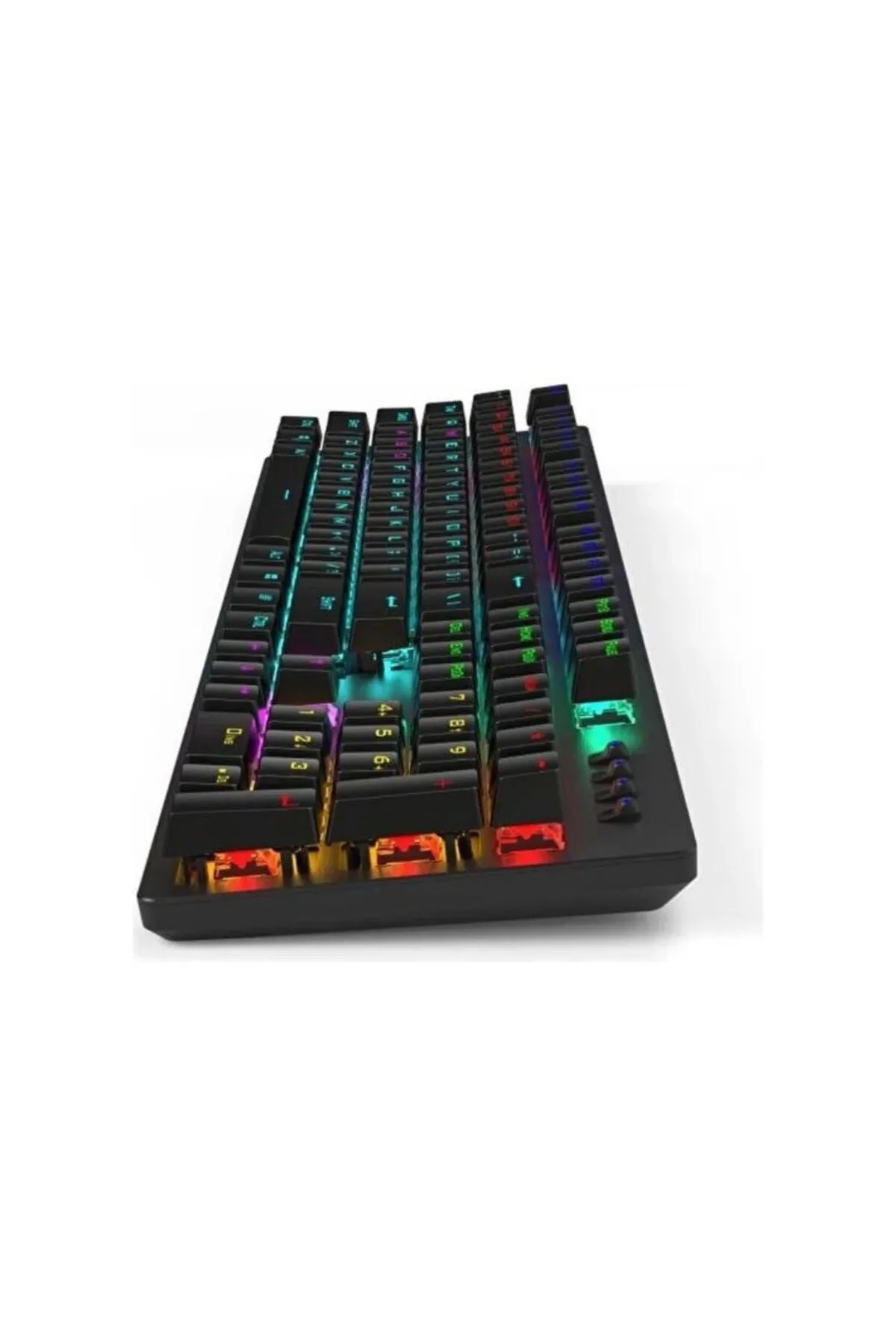 Hp GK100F Mekanik Gaming Klavye, Kablolu Klavye Modern Tasarım Türkçe Q Klavye Rgb Işıklı