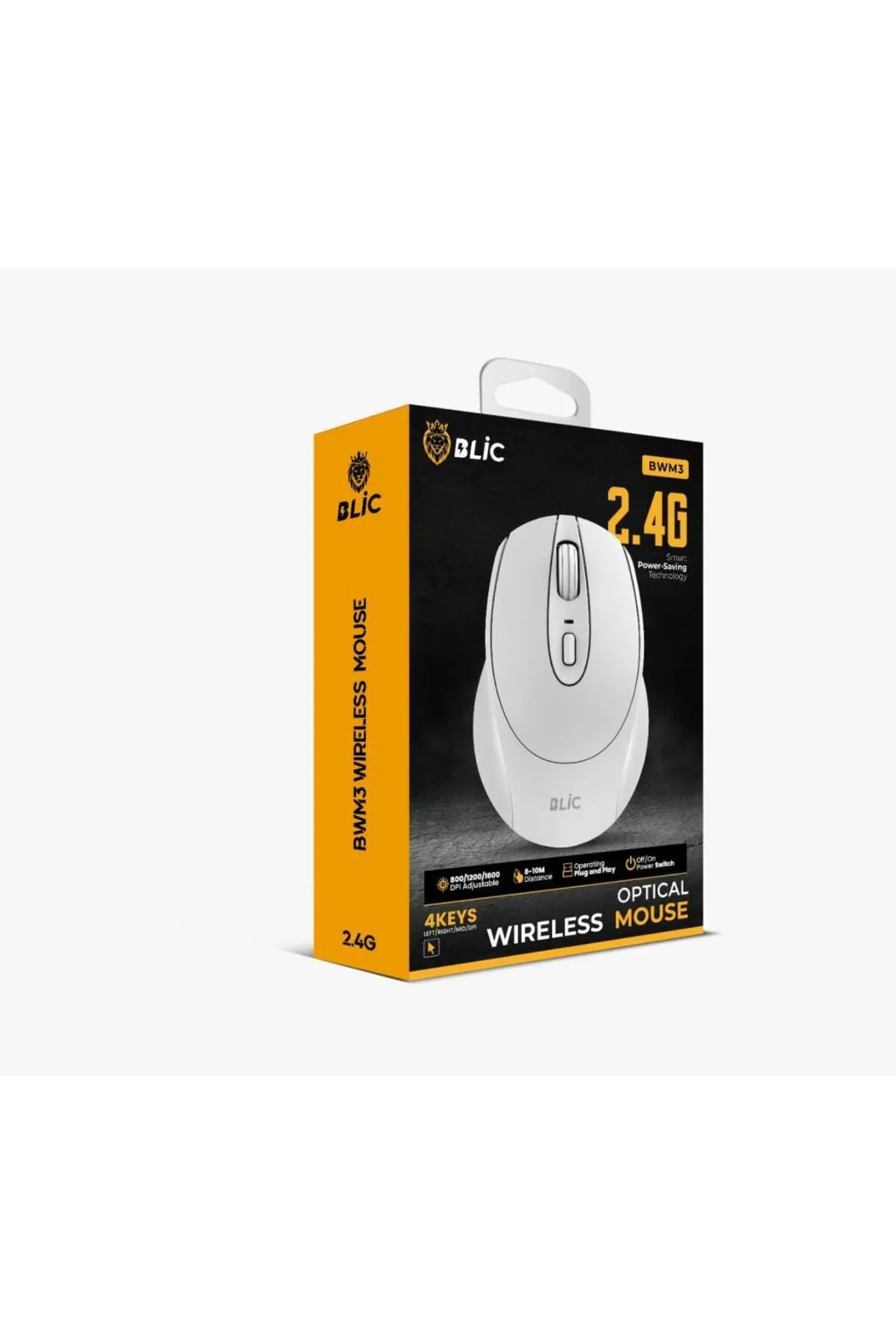 Blic 2.4 Ghz Wireless Mouse BEYAZ BWM3