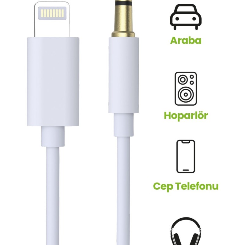 Jopus Lightning Aux Dönüştürücü JO-IP10 Universal