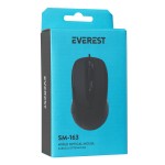 Everest SM-163 Usb Black Mouse