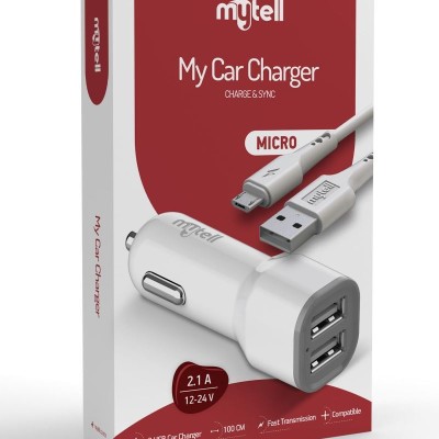 Mytell Universal Micro MY-A5 2IN1 2 USB'li 2100 mAh Araç Sarji