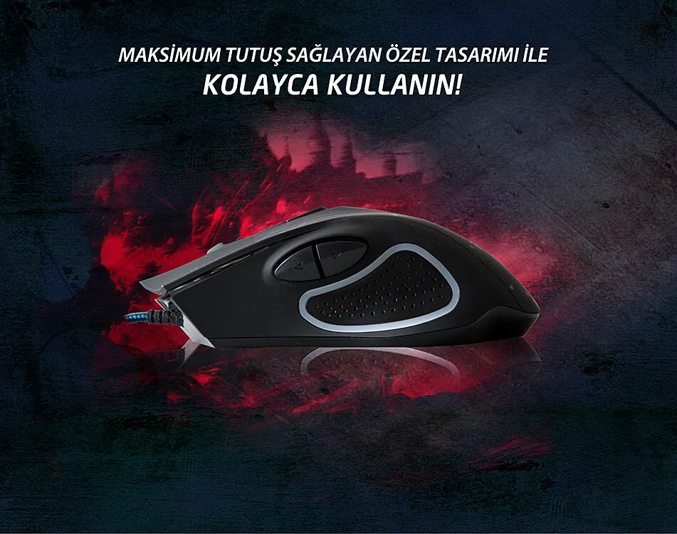 SM-790 SWANKY Siyah 3200 DPI Gaming Oyuncu Mouse