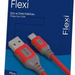 Simex Universal Micro Data Kablosu SPK-09 Flexi 1mt Kirmizi