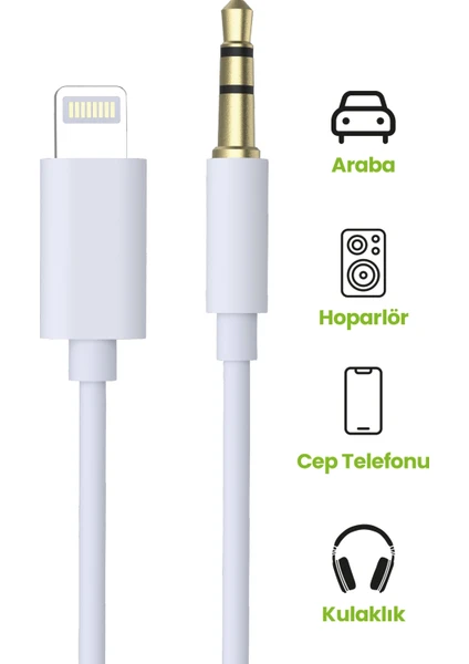 Jopus Lightning Aux Dönüştürücü JO-IP10 Universal