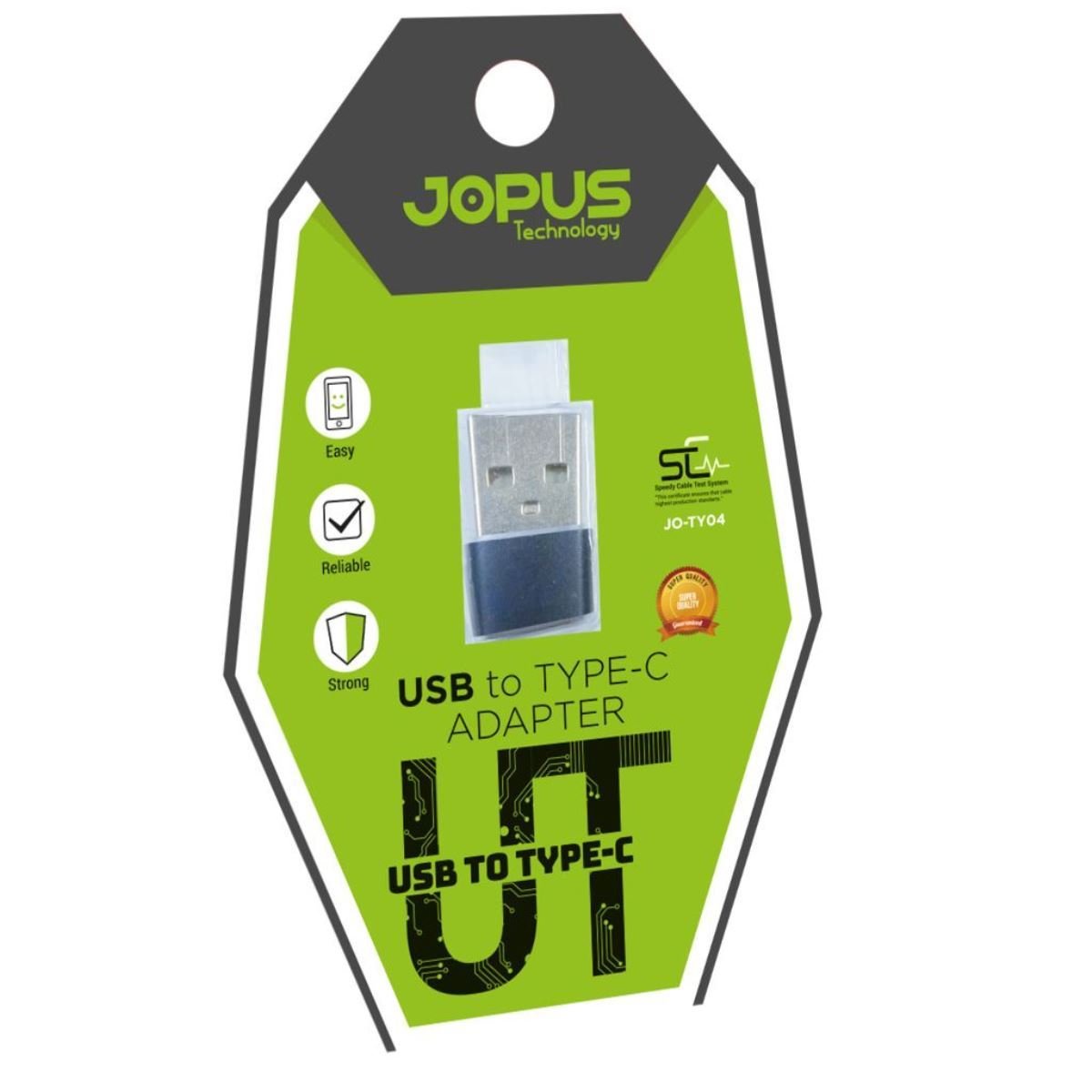 046434_1-1.jpg Jopus JO-TY04 USB to Type-C Dönüştürücü – Şarj ve Veri Aktarımı - Görsel 1