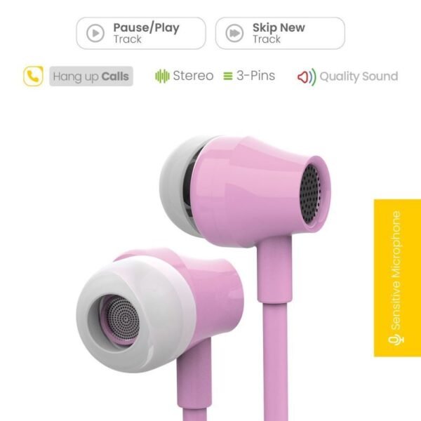 Jopus Jopus JO-K58 Bonea Universal 3,5 Mikrofonlu Kulaklik Pembe Renk