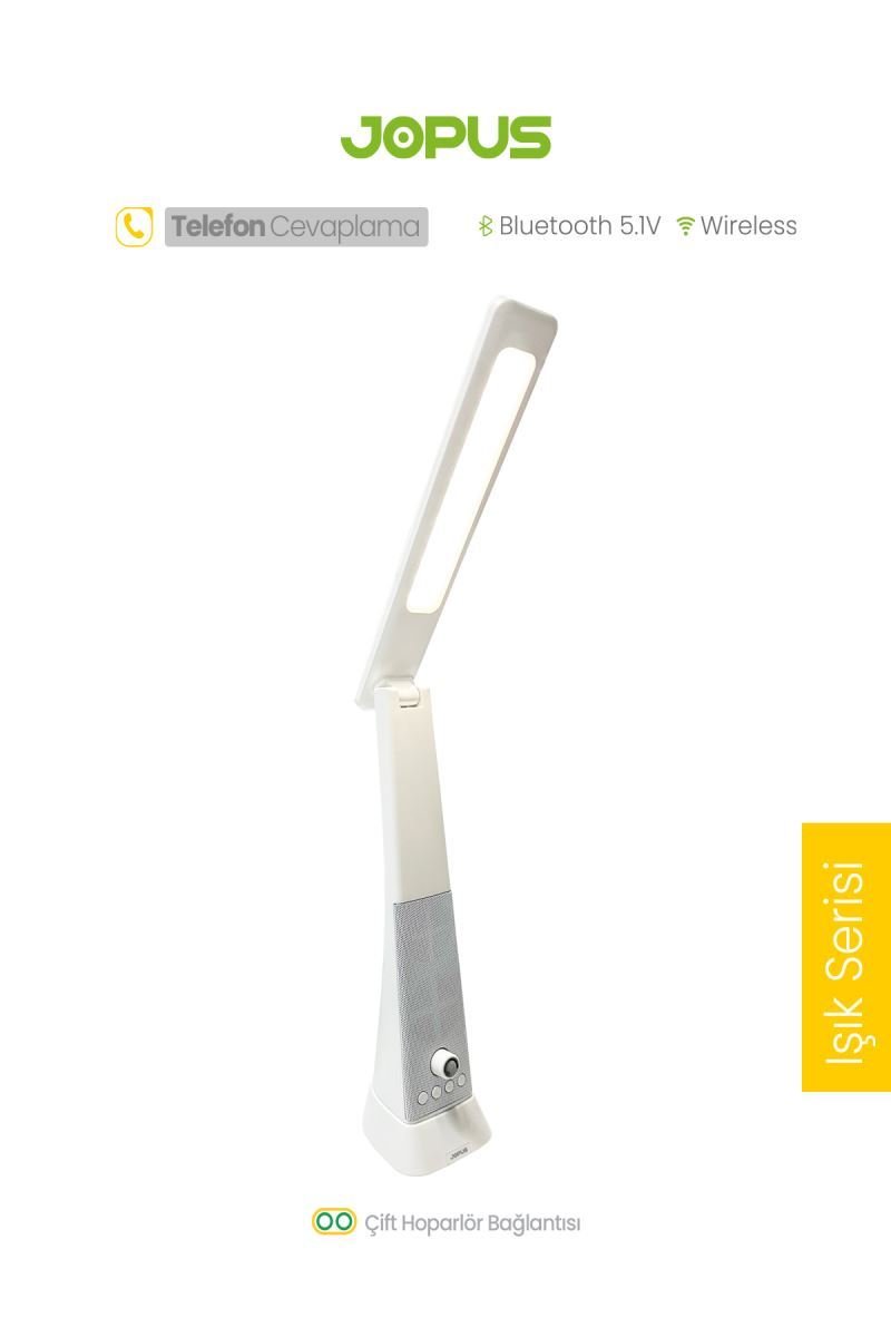 057399_5.jpg Jopus Ambiente Bluetoothlu Masa Üstü Lambalı Bluetooth Hoparlör - Görsel 1