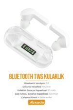 Azeada PD-BT123 TWS Bluetooth Kulaklık Beyaz Renk