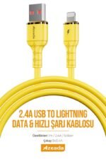 Azeada AZ-B08i 1mt Silikon Data Kablosu