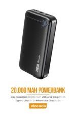 Azeada PD-P108 5V-2A 20000mAh Power Bank - Görsel 5