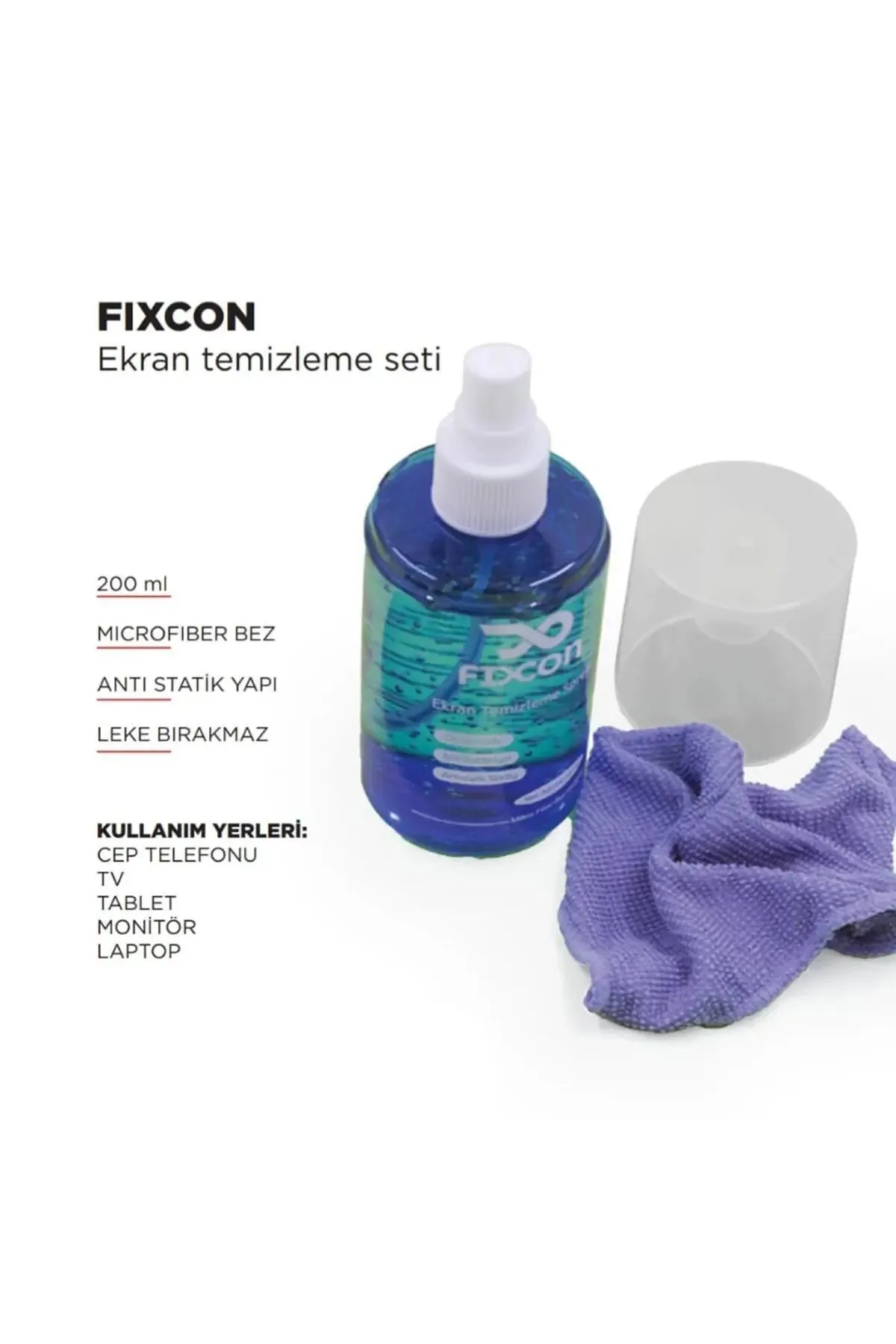 1_org_zoom-18.webp 🧴 Fixcon Ekran Temizleme Spreyi 200 ml + Mikrofiber Bez - Görsel 1