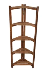 Wooden City Banyo Köşe Düzenleyici Mutfak Rafı Banyo Dolabı Çok Amaçlı Raf 5 Katlı Köşe Rafı Köşe Düzenleyici - Görsel 5