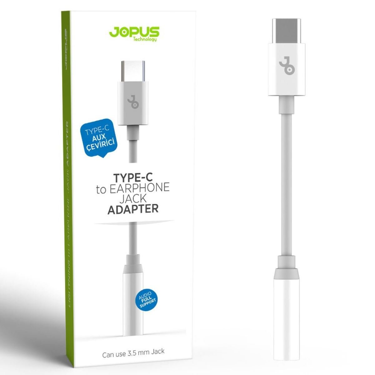42338_1-1.jpg Jopus JO-TY03 Universal Type C 3.5mm Dönüstürücü - Görsel 1