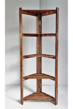 Wooden City Banyo Köşe Düzenleyici Mutfak Rafı Banyo Dolabı Çok Amaçlı Raf 5 Katlı Köşe Rafı Köşe Düzenleyici - Görsel 2