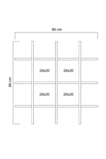 Wooden City Ahşap Raf Dekoratif Eskitme Işıklı Nostalji Kitaplık Süs Eşya Rafı - Görsel 7